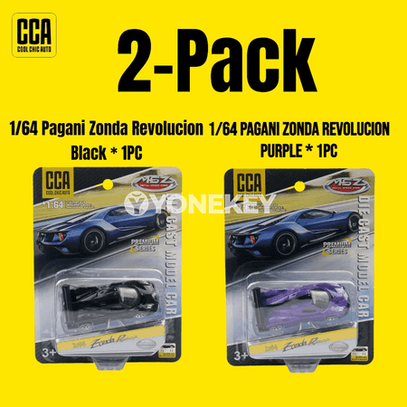 Pagani Zonda Revolucion 1:64 metal maşyn modeli, kolleksiýa üçin