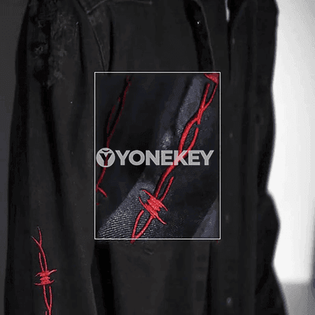 Erkekler üçin Harajuku stilde ýaz-güýz denim jacket, döwrebap eşik
