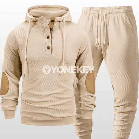 Erkekler üçin kapşonly sport kostýumy, 2 bölekli