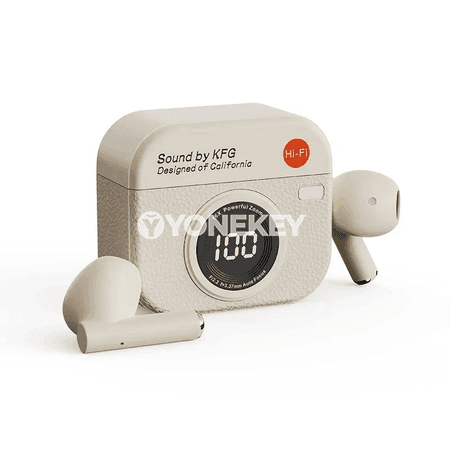 Bluetooth 5.3 simsiz nauşnik, LED ekranly, 24 sagat işleşlik