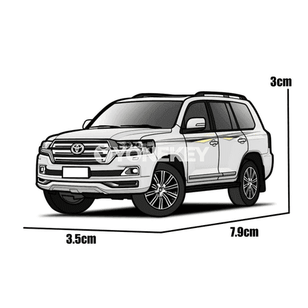 Toyota Land Cruiser LC200 1:64 metal model awtoulag — premium SUV