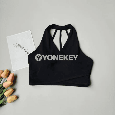Zenanlar üçin deşikli ykjam sport bra — dem alýan, ýoga we fitnes üçin