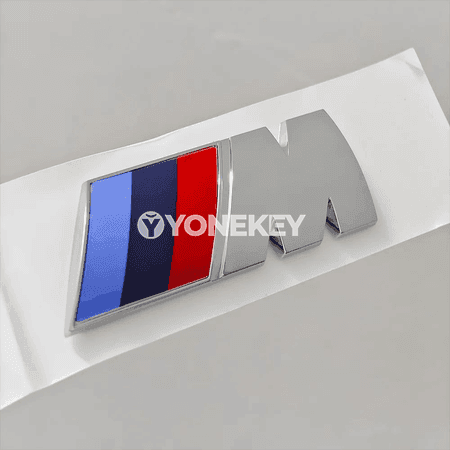 BMW M logolu awto stikeri 45-90 mm, 2-1 bölek metal nyşan