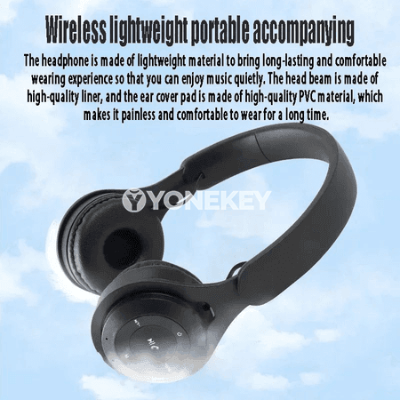 Bluetooth 5.3 simsiz naushnikler, mikrofonly, ýokary ses izolýasiýaly