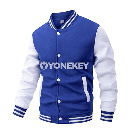 Erkekler üçin ýaz- güýz gündelik bomber jaket, giň biçim