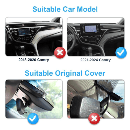 Toyota Camry üçin Fitcamx 4K gizlin awto registrator, Wi-Fi, gijeki rejes