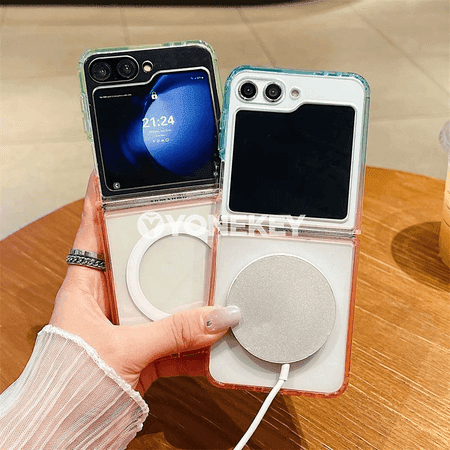 Samsung Galaxy Z Flip üçin magnitli gradient gorag gapak