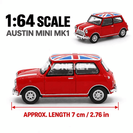 Austin MINI Cooper MK1 1:64 klassyk metal model awtoulag