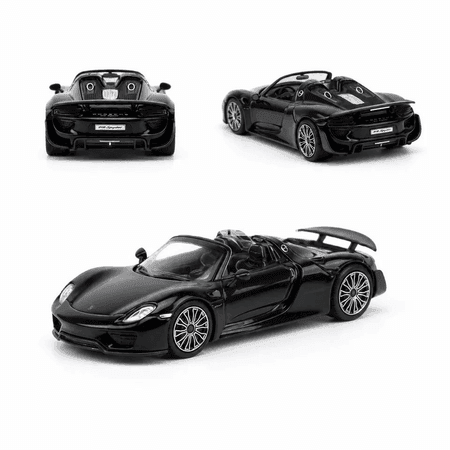 Porsche 918 Spyder 1:64 metal model awtoulag - kolleksiýa üçin