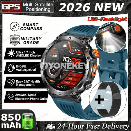 GPS sport akylly sagat, kompasly, suwa çydamly, AMOLED ekranly