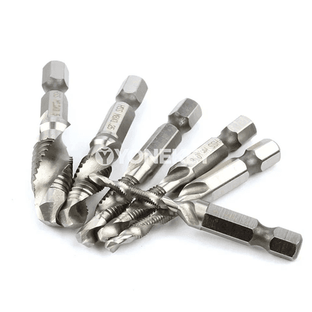 6 bölek HSS titanium örtükli buraw we tap toplumy