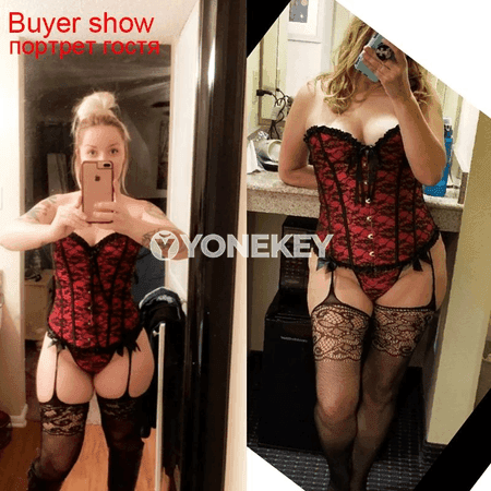 Zenanlar üçin gotik korset, ýokary ölçegli, boýunly, sargyly, şekillendiriji