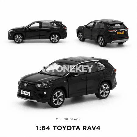 1:64 Toyota RAV4 metal SUV mini awtoulag modeli