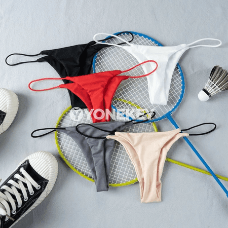 Aýallar üçin pes bel içki geýim, dikişsiz G-string