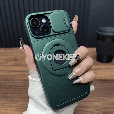 iPhone üçin magnitli halkaly gorag örtük, kamera goragly
