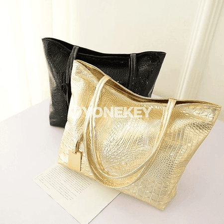 Zenanlar üçin uly göwrümli egin sumka, retro PU deri handbag