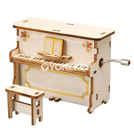 Çagalar üçin DIY el bilen işleýän pianino modeli, ylmy-tejribeli sowgat