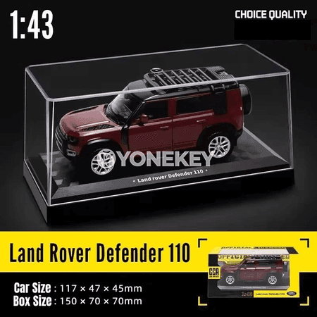 Land Rover Defender 110 1:43 metal modeli, çekilýän oýnawaç awtoulag