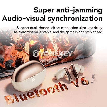 TWS Bluetooth gulaklyklar, HiFi stereo, sesle dolandyryş, güýçli batareýa