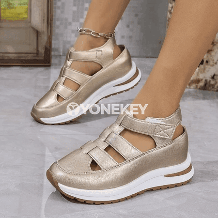 Zenanlar üçin tomus sandal, platformaly topukly, uly ölçeg 43 çenli