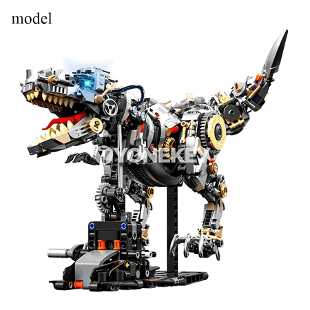 Tyrannosaurus Rex gurluşyk blok toplumы, çagalar üçin DIY gurluşyk oýunjagy