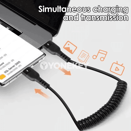 NNBILI PD 60W USB-C – Type-C çalt zarýad kabeli, 1 m / 1.5 m / 2 m