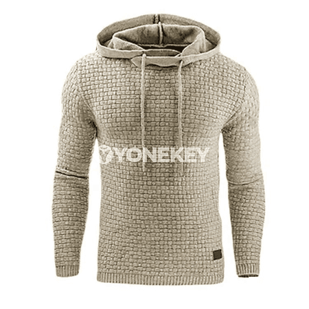 Erkekler üçin ýyly oversize kapýuşonly fermuarly sport switeri