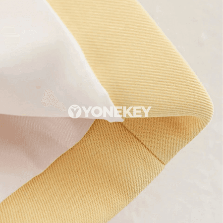 Zenanlar üçin ýazky slim blazer jaket, sary reňkde