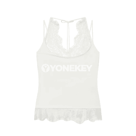 Zenanlar üçin dantelli halter top, tomusky moda görnüşi