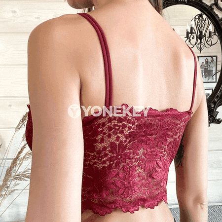 Zenanlar üçin dantelli tikinsiz bra toplumy 3 sany, rahat model