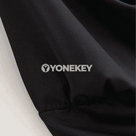 Zenanlar üçin slim fit metal halkaly ýeňsiz top, V boýun