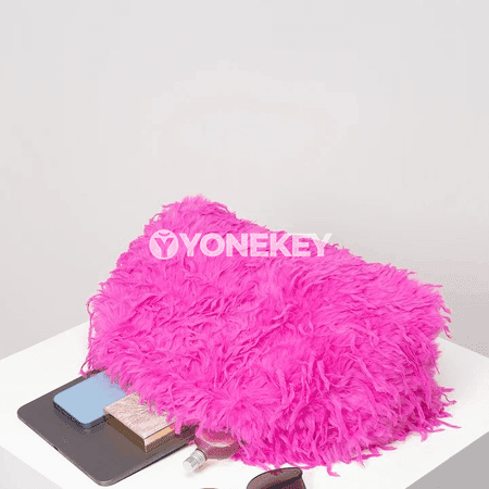 Aýal-gyzlar üçin dopamin stilli klips sumka, uly göwrümli elegant clutch