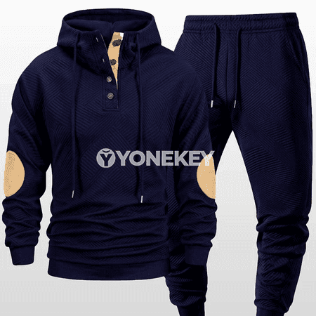 Erkekler üçin kapşonly sport kostýumy, 2 bölekli