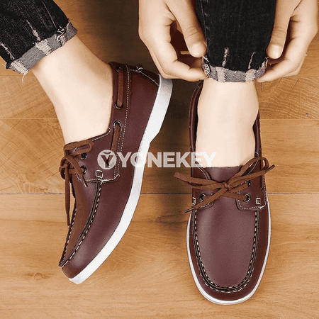 Erkekler üçin ýokary hilli casual loafers, ýelimsiz, amatly köwüş
