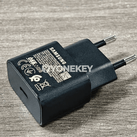 Samsung üçin 25W çalt zarýad beriji adapter, Type-C kabelli