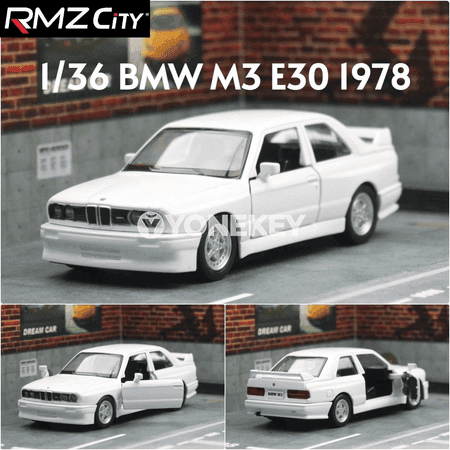 BMW M3 1:36 metal awtoulag modeli, yzyna itekleýän, çagalar üçin