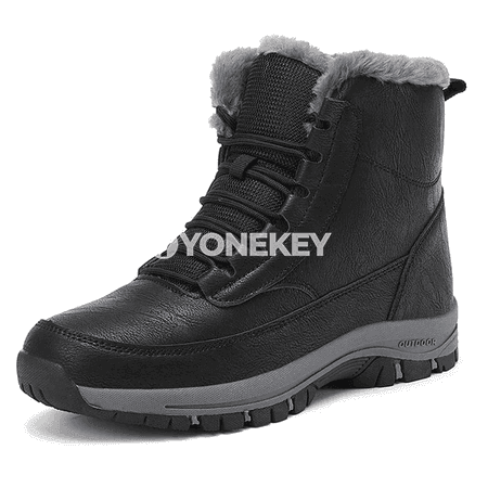 Erkekler üçin ýyly gyş etikleri, ýokary hilli rahat ankle boots