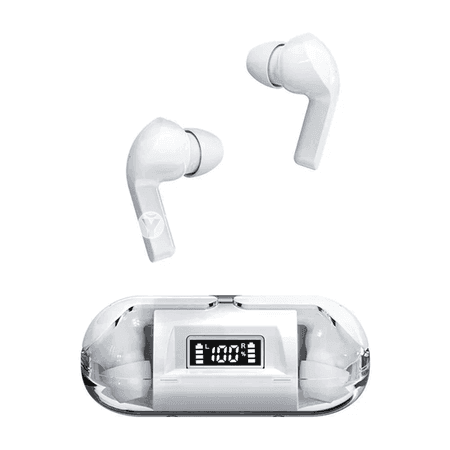 TM20 simsiz TWS Bluetooth 5.3 nauşnik, LED displeýli