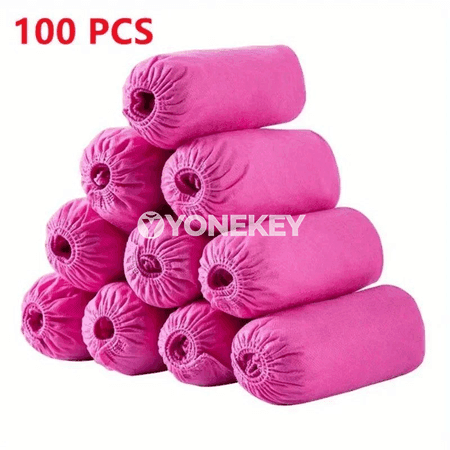 100 sany bir gezeklik aýakgap örtügi, tozan geçirmeýän we süýşmeýän