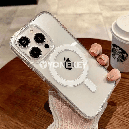 MagSafe üçin simsiz zarýadly açyk akril örtük iPhone üçin