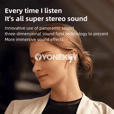 2025 TWS simsiz Bluetooth naushnik, pes gijikme, oýun üçin