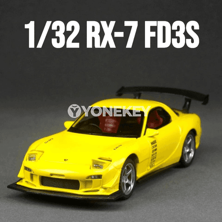 Mazda RX-7 FD3S model awtoulag, 1:32, sesli-çyraly, açylýan gapylar