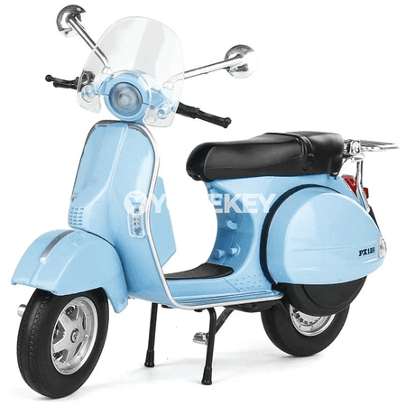 1:12 Vespa 946 model oýunjak skuter, metal diecast, sesli