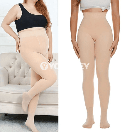 Zenanlar üçin ýyly termal balak, ýokary bel, fleece astarly