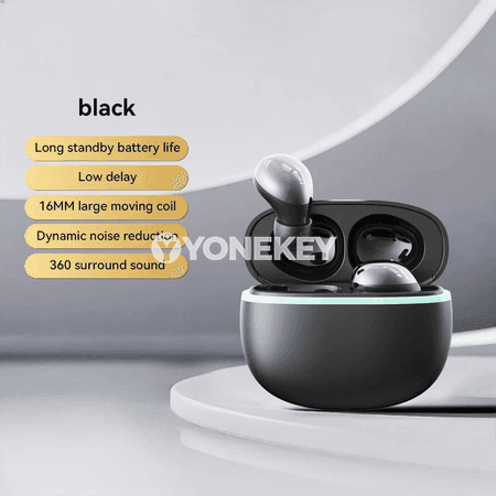TWS LED displeýli simsiz Bluetooth nauşnikler, güýçli bas, HD jaň