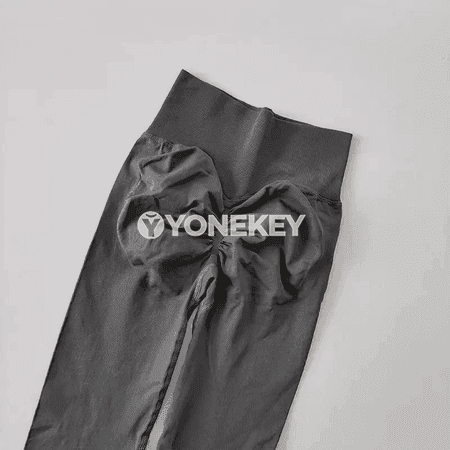 Aýal-gyzlar üçin ýokary boýunly, tikişsiz sport leggins