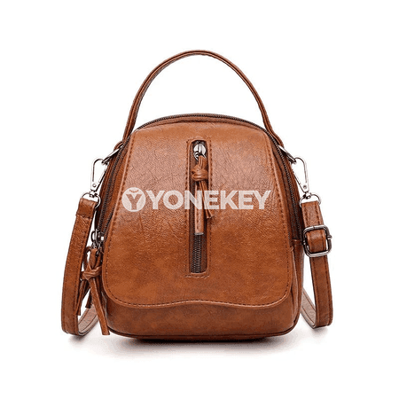 Zenanlar üçin vintage egin sumkasy, kiçi PU deri, syýahat üçin