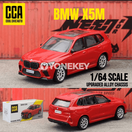 BMW X5M 1:64 metal modeli, kolleksiýa üçin, reňkli