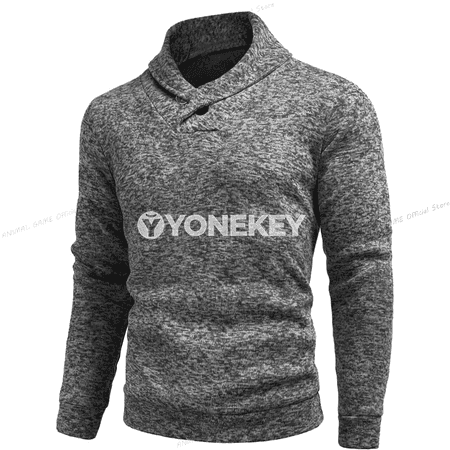 Güýz-gyş üçin uzyn ýeňli, ýokary boýunly erkek switeri