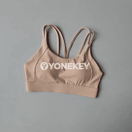 Aýal-gyzlar üçin yzdan geçiriji sport bra, padly, sazlanýan